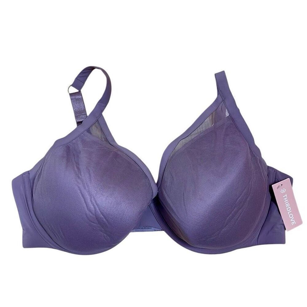 New ThirdLove Classic Contour Plunge Bra 44D Push Up Underwire Adjustable Strap